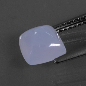 Calcedonio naturale blu da 1,77 ct, trasparente, trasparente/traslucido