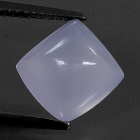 Calcedonio naturale blu da 3,05 ct, trasparente, trasparente/traslucido