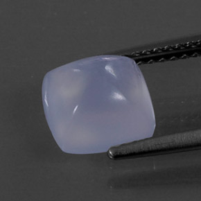 Calcedonio naturale blu da 2,35 ct, trasparente, trasparente/traslucido