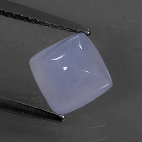 Calcedonio naturale blu da 1,66 ct, trasparente, trasparente/traslucido