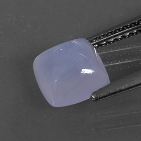 Calcedonio naturale blu da 1,66 ct, trasparente, trasparente/traslucido