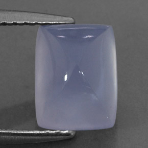 Calcedonio Blu Lavanda naturale da 1.92 ct, Taglio a cuscino, Trasparente