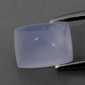 Calcedonio Blu Lavanda naturale da 1.92 ct, Taglio a cuscino, Trasparente