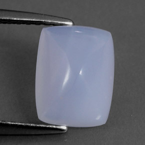 Calcedonio naturale blu da 2,06 ct, trasparente, trasparente/traslucido