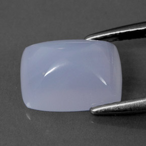 Calcedonio naturale blu da 2,06 ct, trasparente, trasparente/traslucido