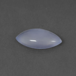 Calcedonio naturale blu da 1,12 ct, marchesa, trasparente