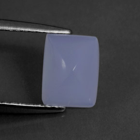 Calcedonio naturale blu da 1,69 ct, trasparente, trasparente/traslucido