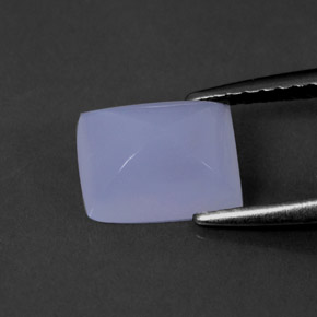 Calcedonio naturale blu da 1,69 ct, trasparente, trasparente/traslucido