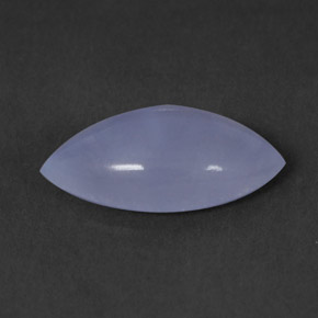 Calcedonio naturale blu da 1,76 ct, marchesa, trasparente