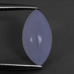 Calcedonio naturale blu da 1,76 ct, marchesa, trasparente