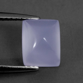 Calcedonio naturale blu da 1,75 ct, trasparente, trasparente/traslucido
