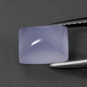 Calcedonio naturale blu da 1,75 ct, trasparente, trasparente/traslucido