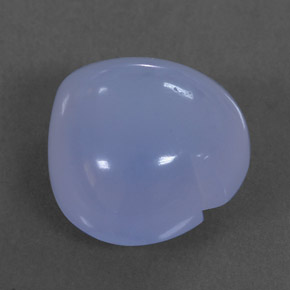 Calcedonio naturale blu da 8,10 ct, trasparente, trasparente/traslucido