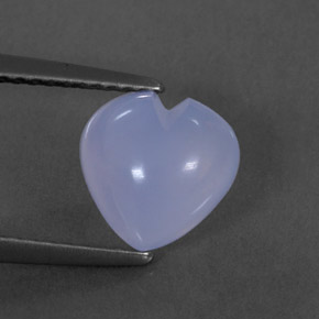 Calcedonio naturale blu da 1,66 ct, trasparente, trasparente/traslucido