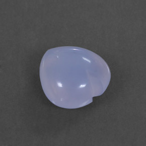 Calcedonio naturale blu da 1,66 ct, trasparente, trasparente/traslucido