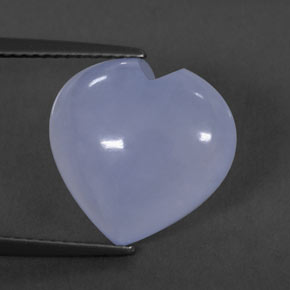 Calcedonio naturale blu da 7,23 ct, trasparente, trasparente/traslucido