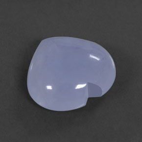 Calcedonio naturale blu da 7,23 ct, trasparente, trasparente/traslucido