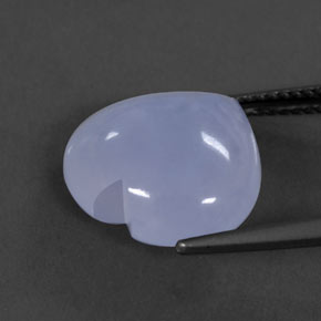 Calcedonio naturale blu da 7,23 ct, trasparente, trasparente/traslucido