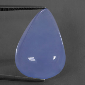 Calcedonio Blu Lavanda naturale da 24.88 ct, Trasparente, Trasparente/Traslucido