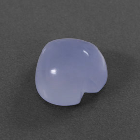Calcedonio Blu Lavanda naturale da 2.57 ct, Trasparente, Trasparente/Traslucido