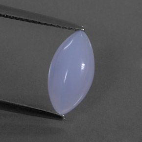 Calcedonio Blu Lavanda naturale da 1.56 ct, Taglio marquise, Traslucido