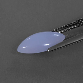 Calcedonio Blu Lavanda naturale da 1.56 ct, Taglio marquise, Traslucido