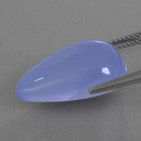 Calcedonio Blu Lavanda naturale da 16.65 ct, Trasparente, Trasparente/Traslucido