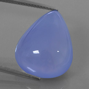 Calcedonio naturale blu da 18,59 ct, trasparente, trasparente/traslucido
