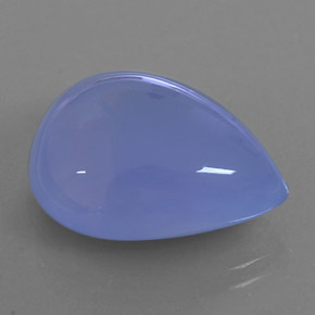 Calcedonio naturale blu da 18,59 ct, trasparente, trasparente/traslucido