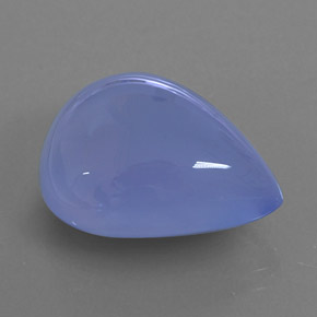 Calcedonio naturale blu da 16,70 ct, trasparente, trasparente/traslucido