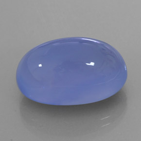 Calcedonio naturale blu da 20,44 ct, trasparente, trasparente/traslucido