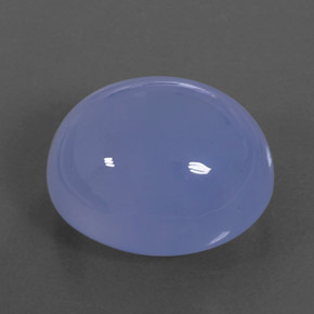 Calcedonio naturale blu da 27,24 ct, trasparente, trasparente/traslucido