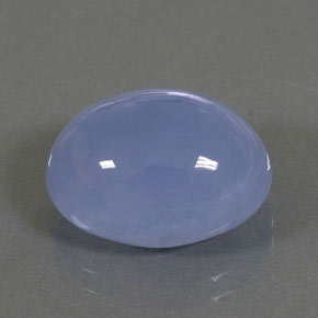 Calcedonio naturale blu da 10,84 ct, trasparente, trasparente/traslucido