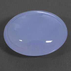 Calcedonio naturale blu da 12,46 ct, trasparente, trasparente/traslucido