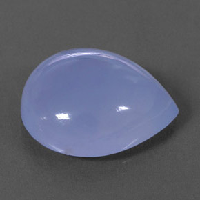Calcedonio naturale blu da 15,15 ct, trasparente, trasparente/traslucido