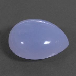Calcedonio naturale blu da 16,25 ct, trasparente, trasparente/traslucido