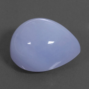 Calcedonio naturale blu da 10,25 ct, trasparente, trasparente/traslucido