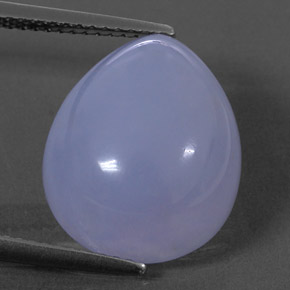 Calcedonio naturale blu da 10,53 ct, trasparente, trasparente/traslucido