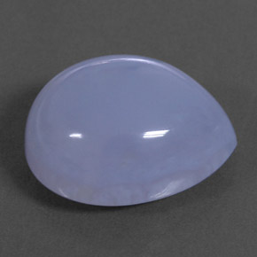 Calcedonio naturale blu da 10,53 ct, trasparente, trasparente/traslucido