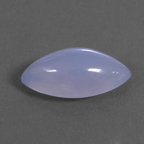 Calcedonio naturale blu da 3,55 ct, trasparente, trasparente/traslucido