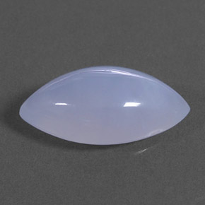 Calcedonio naturale blu da 2,97 ct, trasparente, trasparente/traslucido