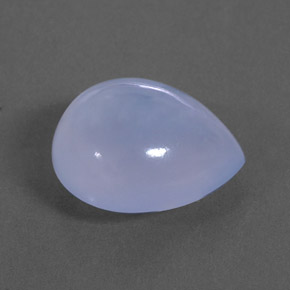 Calcedonio naturale blu da 7,31 ct, trasparente, trasparente/traslucido