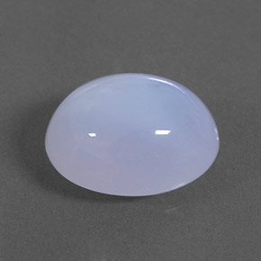 Calcedonio naturale blu da 3,63 ct, trasparente, trasparente/traslucido