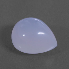 Calcedonio naturale blu da 4,31 ct, trasparente, trasparente/traslucido
