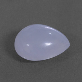 Calcedonio naturale blu da 3,19 ct, trasparente, trasparente/traslucido