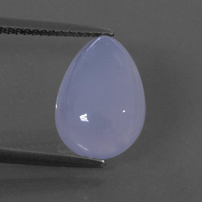 Calcedonio naturale blu da 4,92 ct, trasparente, trasparente/traslucido