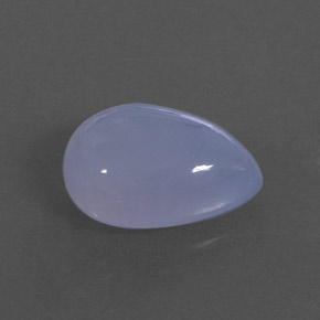 Calcedonio naturale blu da 4,92 ct, trasparente, trasparente/traslucido