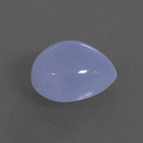 Calcedonio naturale blu da 6,48 ct, trasparente, trasparente/traslucido