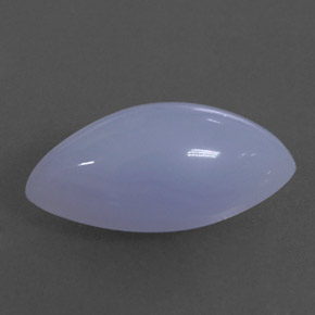 Calcedonio naturale blu da 3,15 ct, trasparente, trasparente/traslucido