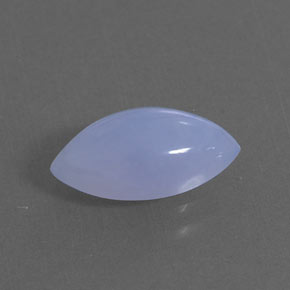 Calcedonio naturale blu da 2,04 ct, trasparente, trasparente/traslucido